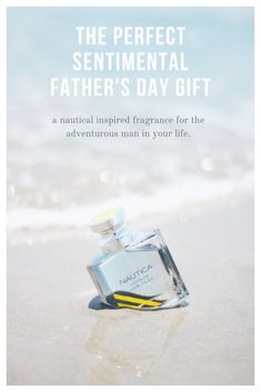 the perfect sentimental father's day gift is on display in front of the ocean