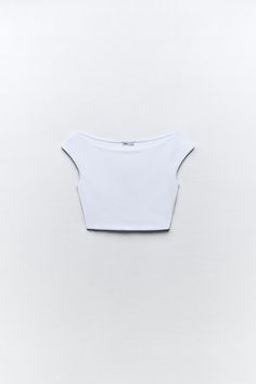 TOP CROP CUELLO BARCO Boat Neck Crop Top, Zara Portugal, Beauty Sale, Top Crop, Neck Crop Top, Knitwear Women, Boat Neck, Bags Women, Knitwear