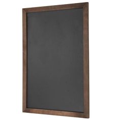 a wooden frame with a blackboard in the middle on a white background, there is no image to describe