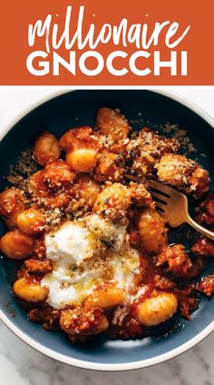 easy dinner ideas easy Gnocchi Main Dish Recipes, Ideas For Gnocchi, Asian Gnocchi Recipes, Gnocchi Recipes Ricotta Cheese, Aldi Gnocchi, Baked Gnocchi With Ricotta, Millionaire Gnocchi, Gnocchi Lasagna Recipes, One Pot Gnocchi Recipes