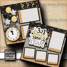 the new year is coming and it's time to celebrate with this digital scrapping kit