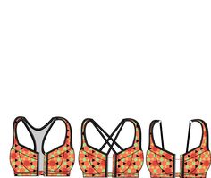 Endurance Sports Bra in Band Sizes 28 to 33 and Cups B - H Sports Bra Sewing Pattern, Bra Sewing Pattern, Bra Video, Bra Sewing, Bra Making, Activewear Tops, Star Work, Rib Cage, Sports Logo