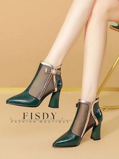 Fisdy - Bailarinas clásicas intemporales de piel sintética para todas las estaciones High Gladiator Sandals, Boots Female, High Heel Dress Shoes, Boots Heel, Footwear For Women, Spring Boots, Pointed Toe Boots, Leather Flat Shoes, Dress Shoes Womens