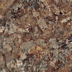 a close up view of a marble surface with brown and black streaks on it's surface