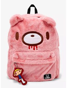 Gloomy Bear Fuzzy Backpack Gloomy Bear Plush, Cutecore Clothes, Reversible Plush, Fur Design, Hello Kitty House, Gloomy Bear, Kei Visual, Disney Dragon, Exploding Kittens