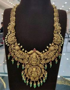 Nakshi Jewellery, New Necklace Designs, Mens Gold Chain Necklace, Gold Temple Jewellery, Antique Necklaces