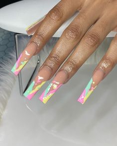 Short Freestyle Nails, Nails 2023 Trends, Freestyle Nails, Drip Nails, Cute Acrylic Nail Designs, Fall Acrylic Nails, Dope Nail Designs, Acrylic Nails Coffin Pink