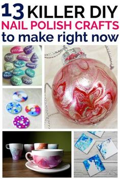 some crafts that are made with nail polish