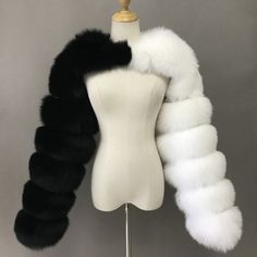 Faux Fur Long Sleeves Women's Furry Long Sleeves Scarf Faux Fox Fur Coat, Cropped Faux Fur Coat, Faux Fur Shrug, Short Jackets, Fur Shrug, Faux Fur Material, Cropped Coat, Fur Coats Women, Fox Fur Coat