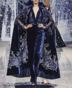 House Tarth Aesthetic, Sorcerer Robes, Embroidered Cloak, Mode Harajuku, Fashion Design Inspiration, Ziad Nakad, Fashion Fantasy, Mode Chanel, Cat Walk