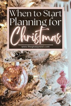 Should you plan ahead for Christmas? Avoid feeling rushed in December with these year long Christmas planning tips & tricks. Learn about more preparing for Christmas including when to start planning for Christmas. Planning For Christmas, Writing Life, Planning Tips, Tips Tricks