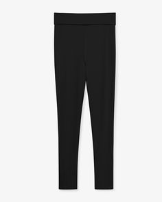 The Stella Legging - Black | M.M.LaFleur Versatile Pull-on Leggings For Fall, Sleek High Stretch Solid Color Pants, Sleek Yoga Pants, Versatile Solid High Stretch Leggings, Versatile Yoga Pants With Elastic Waistband For Workwear, Versatile Elastane Yoga Pants For Work, Sleek Stretch Workout Pants, Versatile 4-way Stretch Fall Leggings, Versatile 4-way Stretch Leggings For Fall