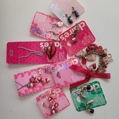 Claire's Lot Of Jewelry. New On Claire's Cards. Seasonal Pieces. Lot Of 8 Cards With Jewelry. 2 Necklaces, 6 Pairs Of Earrings, 1 Earcuffs, 1 Bracelet. Claires Earrings, Rainbow Choker, Lot Of Jewelry, Claire's Accessories, Heart Choker Necklace, Glitter Pumpkins, Cat Earrings Studs, Unicorn Necklace, Bff Necklaces