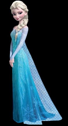 an image of a frozen princess in blue dress