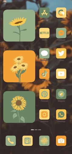 an image of the back side of a cell phone with sunflowers on it