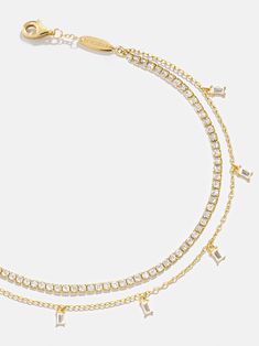 Add a pep to your step with the Tina 18K Gold Layered Anklet. Crafted with 18K gold plated sterling silver and accented with cubic zirconia stones, this gold anklet brings effortlessly chic style to any look. Cute Gold Anklets, Elegant Cubic Zirconia Anklets, Gold Anklet, Kawaii Style, Anklet Jewelry, Kawaii Fashion, Gold Plated Sterling Silver, Bling Bling, Bracelet Sizes