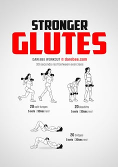 a poster showing how to do the same workout as you are doing it in different ways