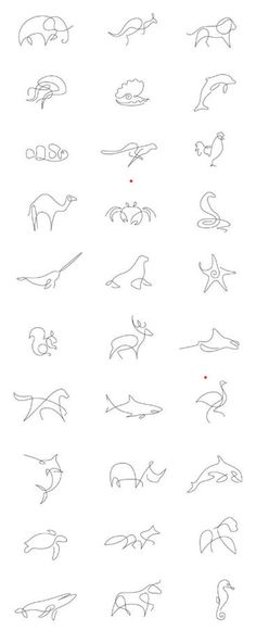 the different types of animals that can be seen in this drawing book, which shows how to