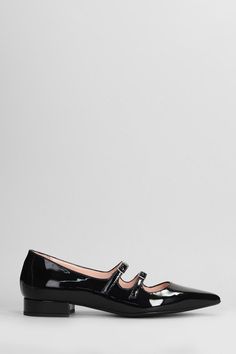 Ballet flats in black patent leather, pointed toe, two ankle strap, slip on, leather sole, heel 25 mm, patent leather, Made in ItalyGender: WomenMaterial: PATENT LEATHERColor: BlackMade in: ITProduct ID: 404815_1754*Import tax/duty will be calculated at checkout (If applicable) Pre Fall Collection, Fall Capsule Wardrobe, Black Ballet Flats, Black Patent Leather, Flat Shoes Women, Ballet Flats, Accessories Design, Patent Leather, Clothing And Shoes