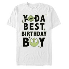 Nwot Fabric Type 50% Cotton, 50% Polyester Care Instructions Machine Wash Closure Type Pull On Sleeve Type Short Sleeve About This Item Printed In The U.S.A. Description Star Wars Yoda Best Birthday Boy Men's Tops Short Sleeve Tee Shirt Yoda Birthday, Birthday Star Wars, Boys 1st Birthday Party Ideas, Star Wars Shirt, Birthday Star, Tops Short Sleeve, Star Wars Yoda, Star Wars Shirts, Dallas Stars