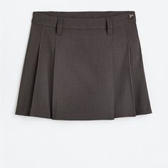 Brand New With Tags. Color Is Gray. Size Xs. Elegant Mini Skirt Skort For School, Elegant Mini Skort For School, Classic Mini Skirt For School, Chic Pleated Bottoms By H&m, Chic Pleated H&m Bottoms, Fitted Pleated Skirt From H&m, Fitted Pleated Skirt By H&m, Fitted Pleated H&m Skirt, H&m Fitted Skirt