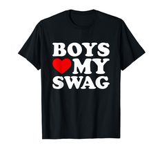 PRICES MAY VARY. Boys Heart My Swag Boys Love my Swag Funny Valentine's Day Saying Heart quote design, Perfect present for girls, boys and kids who love their swag, funny gift for her, Girlfriend, Wife, Best Friend, Daughter, Granddaughter, Gf, Grandma, Mom, sister, aunt. Boys Heart My Swag Boys Love my Swag Funny shirt for women & men, family & friends. Funny christmas gifts for women. Funny shirts sayings quotes for Mother's day, Father's day, Thanksgiving, Valentine's day, New year eve, Winte Dancer Gifts, Swag Shirts, Heart Quote, Swag Boys, Funny Gifts For Her, Winter Shopping, Valentines Day Funny, Hip Hop Shirts, Future Wardrobe