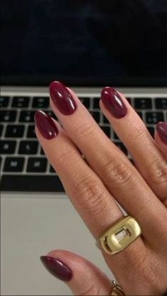 #BEAUTY, #RELATIONSHIPS #Fashion #Animals #Outfits #Winter Outfits #Animals Fall Nude Nails, Autumn Manicure, Acrylic Nails Almond Shape, Autumn Looks, Simple Fall Nails, Cherry Nails