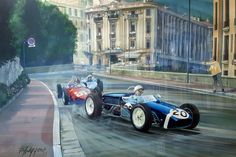 Art Deco Illustration, Posters And Prints, Race Car, Race Cars, Circuit, Art Deco, Paintings