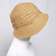 Color: mixed coffee color (57cm) Processing Methods: Sewing Crown style: Dome Applicable Gender: Women's Applicable age: Adult Material: Straw Brim style: short brimmed hat Suitable season: spring, autumn, summer Brown Summer Cloche Hat With Curved Brim, Summer Brown Cloche Hat With Curved Brim, Adjustable Brown Brimmed Bucket Hat, Summer Brown Wide Brim Cloche Hat, Brown Wide Brim Cloche Hat For Summer, Brown Wide Brim Cloche Hat For Spring, Casual Adjustable Beige Cloche Hat, Beige Adjustable Casual Cloche Hat, Adjustable Straw Cloche Hat With Flat Brim