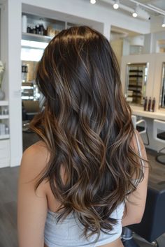 Brown Hair Designs, Highlights With Depth, Highlight With Brown Hair, Brown Hair Colors Caramel, Darker Brown Hair With Caramel Highlights, Balayage Ombre Hair Brunette, Brunette Simple Highlights, Light Brown Hair From Dark, Brown Hair Bronze Highlights