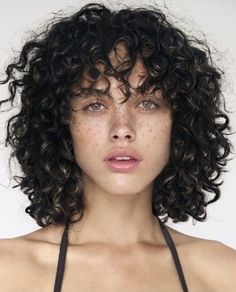 Short Very Curly Haircuts, Short Curly Fringe Hairstyles, Short Hair Curly With Bangs, Light Bangs Wispy Curly Hair, Short Voluminous Curly Hair, Perms For Short Hair Loose With Bangs, Short Curly Hair Wispy Bangs, Shag Hairstyles Curly Hair Short, Fun Short Curly Hairstyles