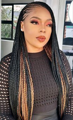 Corn Rows And Box Braids Hairstyles, Two Step Braids For Black Women, Side Braid Hairstyles For Black Women, Tribals With Knotless Braids Cornrows, Hair Braid Patterns, Lemonade Braids Hairstyles, Cornrows Braids For Black Women, Braided Hairstyles For Black Women Cornrows, Feed In Braids Hairstyles