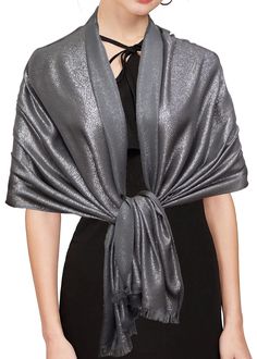 PRICES MAY VARY. Shimmer Material - Shawls and wraps for evening dresses is made of 50% pashmina and 50% polyester (metallic fiber.) Feel that soft, cozy, comfortable and non itch. Two tone scarf double-sided showing two different effects. Shawl Size - Length 71'',Width:27.5''. The large scarf can be wore as a scarf, shawl or wrap for women. Perfect for joy in party activities or wedding of all season. Pashmina Shawl - The shawl great for evening dress, bridesmaid dress or casual wear. These sca Burgundy Scarf, Michael Kors Scarf, Lace Shawl, Knit Infinity Scarf, Large Scarf, Dress Bridesmaid, Pashmina Shawl, Pashmina Scarf, Party Activities