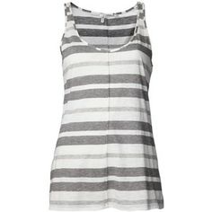 10 CROSBY DEREK LAM stripe tank Grey Striped Shirt, Shirt Striped, Scoop Neck Tank Top, Gray Shirt, Gray Top, Grey Tank Top, Stripe Top, Stripe Shirt, Gray Tank