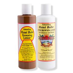 2 Piece Gift Pack -  Maui Babe 2 Piece Gift Pack - Browning Lotion & After Sun in a Hawaiian pack.    Benefits     Browning Lotion for your natural tan and After Sun lotion to secure that tan and keep your skin moist     Includes     Maui Babe Browning Lotion (8.0 oz) After Sun (8.0 oz)   - 2 Piece Gift Pack Browning Lotion, Maui Babe Browning Lotion, After Sun Lotion, Maui Babe, Tanning Routine, Summer Necessities, Best Tanning Lotion, Tanning Tips, Sun Lotion