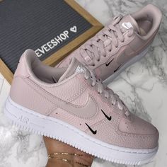 Nike Air Force 1 Pink - Size 9.5 Women's - Brand New With Box - Ships Same Day Or Next Day Check Out Our Closet For More Nike Air Max - 1 - 90 - 95 - 270 - 720 - 97 - 98 - Air Force 1 - Sb - Jordan Retro - Vapormax Plus - Adidas - Puma - New Balance - Ugg - Dr. Martin - Vans Nike Air Force 1 Pink, Air Force 1 Pink, Grey Nike Sneakers, Panda Shoes, Red And Black Shoes, White Athletic Sneakers, Nike Air Presto, Spring Sneakers, Black And White Sneakers