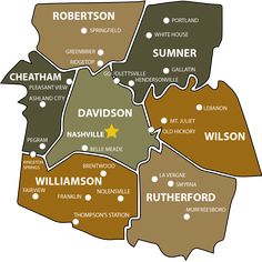 a map of the city of durham, with all its streets and names in brown