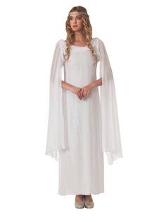 Womens Hobbit Galadriel Costume - costumesupercenter.com Galadriel Costume, Galadriel Dress, Hobbit Costume, Blonde Halloween Costume, Halloween Costume Women, Movie Halloween Costume, Womens Fancy Dress, Costume Women, Halloween Costumes For Couples