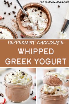 peppermint chocolate whipped greek yogurt recipe