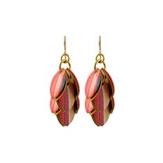 Metal Earrings - These lightweight dangle earrings showcase true beauty and versatility, with distinctive patterning and unique piecing. Individually crafted; minor variations in pattern may occur. 14k gold-filled ear wires. Striped Earrings, Artful Home, Metal Earrings, Vertical Stripes, Underworld, True Beauty, Ear Wires, Gold Filled, Original Art