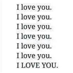 the words i love you are in black and white