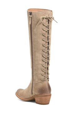 A lace-up back adds vintage intrigue and custom-fit perfection to this essential knee-high boot. Style Name:Söfft Sharnell Water Resistant Knee High Boot (Women). Style Number: 6091614. Leather Knee-high Boots With Lacing, Knee-high Laced Boots For Fall, Boot Style, Women Style, Knee High Boots, Custom Fit, Wedge Boot, Knee High, Women's Shoes