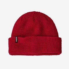 Patagonia SnowDrifter Beanie Patagonia Beanie, Yvon Chouinard, 50% Logo, Knit Structure, Red Beanie, All Holidays, Gift Store, In The Mountains, Corporate Gifts