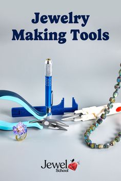 jewelry making tools with beads and beaded bracelets