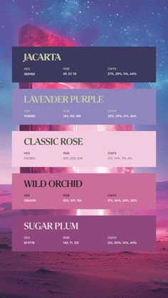 Colors:
3B395D
9085BC
F2CBE0
CB6D9A
8F477B Colour Palette With Names, Soft Goth Color Palette, Color Combinations Code, Color Combinations For Flowers, Love Colour Palette, Branding Color Pallets, Pretty Colour Palettes, Gloomy Color Palette, Color Coordination