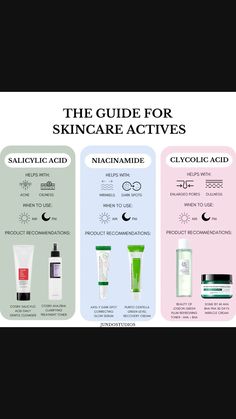 Elevate your skincare routine with this skincare actives: Niacinamid for that subtle radiance, salicylic acid to tackle breakouts and glycolic acid for that glowy skin Salicylic Acid Benefits, Comparison Design, Dream Skincare, Skin Care Hyperpigmentation, Oily Skincare, Facial Products, Coconut Health Benefits, Routine Tips, Beauty Routine Tips