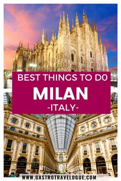 Italy travel - Italy travel tips and guides Milan | MIlano Milan What To Do, Milan Must See, Things To See In Milan, Must See Milan Italy, Day Trips From Milan, Italy Quotes, European Road Trip, City Vacation