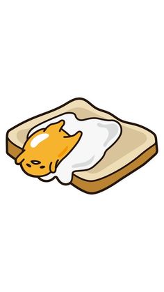 an egg and cheese sandwich with toast in the shape of a cat's face