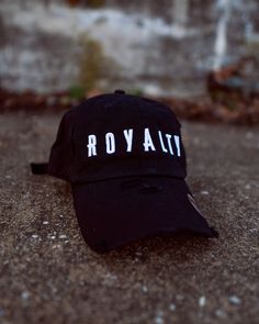 Royalty Dad Hat Trendy Distressed Visor Baseball Cap, Trendy Distressed Dad Hat, Trendy Distressed Adjustable Dad Hat, Vintage Distressed Dad Hat Baseball Cap, Vintage Distressed Dad Hat, Distressed Visor Hat, One Size Fits Most, Distressed Curved Brim Hat, Trendy Distressed Dad Hat Baseball Cap, Trendy Curved Brim Distressed Dad Hat