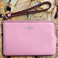 Pink Coach Wristlet. New With Tags. Coach Pouch Wristlet For Travel, Wristlet With Removable Pouch As Gift, Handheld Wristlet For Everyday Use, Coach Wristlet Pouch For Daily Use, Coach Wristlet With Zipper Pouch For Travel, Coach Wristlet With Zipper Pouch For Daily Use, Coach Handheld Wristlet For Everyday Use, Coach Wristlet With Wrist Strap For Travel, Coach Handheld Wristlet For Daily Use